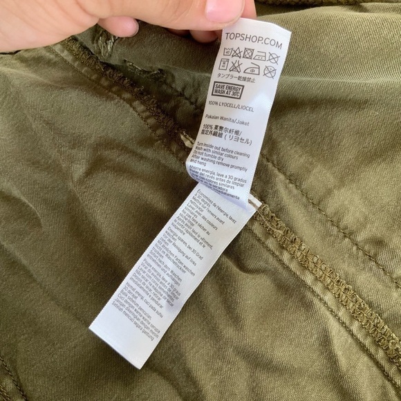 Topshop Military Button Down Utility Jacket - Picture 5 of 6